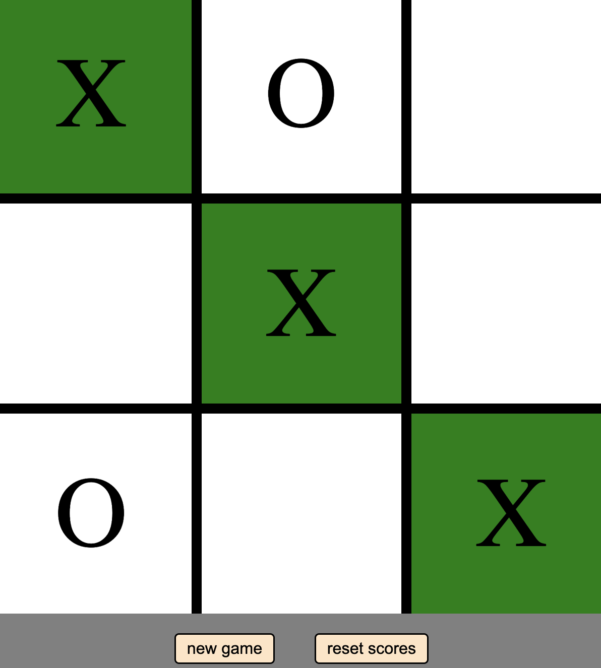 tic tac toe game