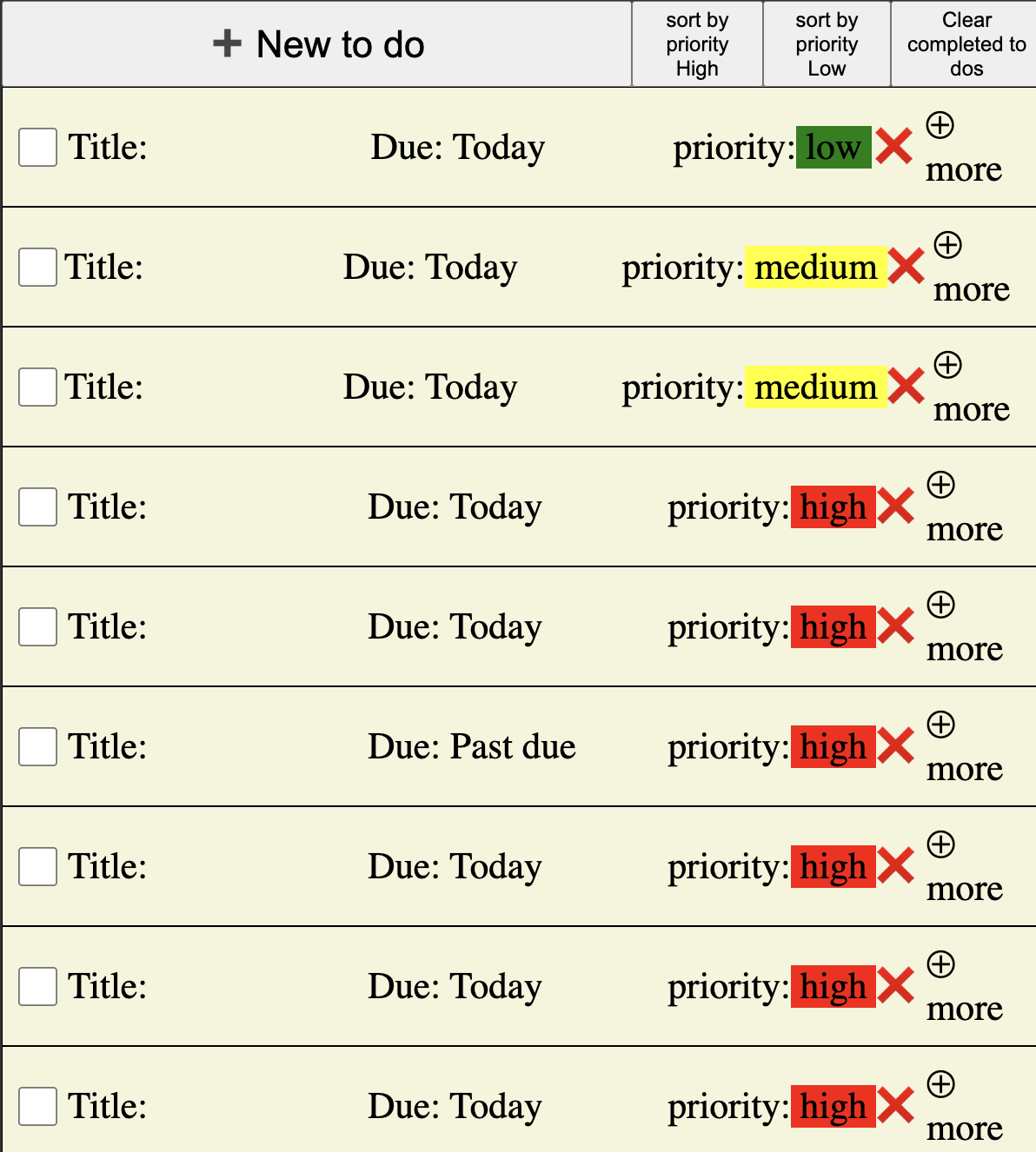 to do app